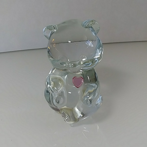 Fenton Other - Fenton pink heart October birthday bear